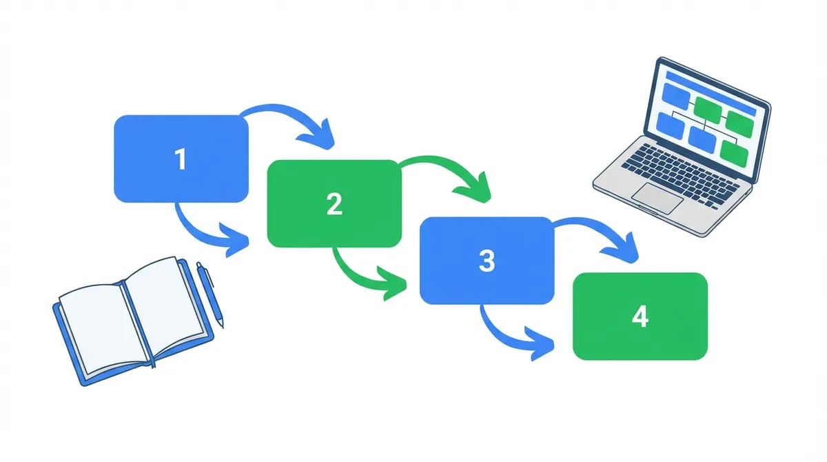 Schemat modułów edukacyjnych — kolejne etapy zapoznania z polisą